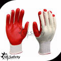 SRSAFETY 10G Knitted Rubber work gloves/film latex glove working gloves cotton gloves